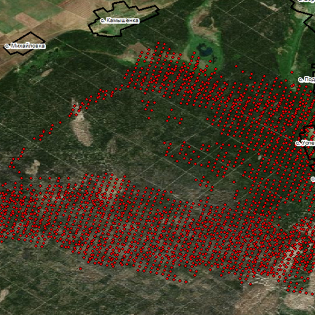 Лесной пожар карта
